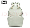 Lee高顏值書(shū)包女初高中生大容量輕便雙肩包大學(xué)生電腦背包 灰綠色 曬單實(shí)拍圖