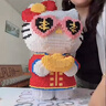 嗨彩拼蛇年hellokitty卡皮巴拉顆粒拼裝積木玩具男女孩六一兒童節(jié)禮物 hello Kitty元寶凱蒂貓+積木錘 曬單實(shí)拍圖