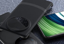 ESCASE適用華為Mate60Pro手機(jī)殼磁吸Mate60pro+保護(hù)套半包鏤空按鍵高級感超薄防摔殼素皮版硯黑 曬單實拍圖