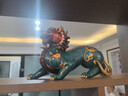 上善若水 銅擺件貔貅《八方來財》全銅工藝品居家玄關(guān)【原創(chuàng)彩銅作品】 大號【長34寬12高19cm】 曬單實拍圖