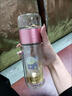 日本進(jìn)口品質(zhì)茶水分離玻璃杯加厚雙層隔熱泡茶杯子女生可愛(ài) 玫瑰金【雙層加厚防燙】280ml 曬單實(shí)拍圖