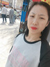 潮衣控搭配鯊魚褲的上衣中長款打底衫女內(nèi)搭加絨加厚插肩袖長袖t恤秋冬 白拼黑 磨毛加厚 城堡 M 80-105斤 曬單實拍圖