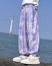 優(yōu)優(yōu)1點(diǎn)（Yoyo one）女童防蚊褲夏季兒童速干褲子夏天薄款冰絲束腳褲中大童休閑運(yùn)動(dòng)褲 16370幻彩紫 150 150cm 曬單實(shí)拍圖
