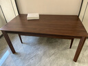 源氏木語(yǔ)實(shí)木餐桌黑胡桃木餐廳原木吃飯桌現代簡(jiǎn)約家用長(cháng)方形桌子 (黑胡桃木)1.6米餐桌 單桌 曬單實(shí)拍圖