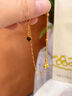 中國黃金（CHINA GOLD）鈴蘭花黃金手鏈女士新款足金手飾生日七夕情人節(jié)禮物送女朋友老婆 足金鈴蘭花開手鏈 約2.4g 曬單實(shí)拍圖