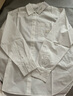 Calvin KleinJeans春秋女士純棉商務(wù)休閑通勤布標ck寬松職場(chǎng)白色襯衫J224436 曬單實(shí)拍圖