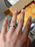 卡地亞（Cartier）戒指男女同款 3毫米寬鑲嵌鉆石CDE對戒情侶婚戒 B4051300 鉑金 51 曬單實拍圖