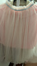 鉛筆俱樂(lè )部童裝女童半身裙2025夏季新款兒童網(wǎng)紗短裙中大童彩虹裙 粉紅 150 曬單實(shí)拍圖