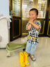 必好妝詩 兒童雨鞋男女寶寶防滑雨靴幼兒園小學(xué)生下雨天防水鞋小孩膠鞋 黃色*按腳長選購 內(nèi)長17cm【推薦腳長15.5-16cm】 曬單實拍圖