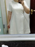 范思藍(lán)恩氣質(zhì)通勤短袖收腰連衣裙女短裙2024夏新款法式溫柔18007 米色 XL 曬單實(shí)拍圖