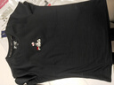 FILA 斐樂女子短袖T恤衫2023夏季新款兔子刺繡多彩運(yùn)動(dòng)上衣短T女 正黑色-BK M 165/84A/M 曬單實(shí)拍圖