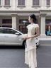 蕓蕁裙子女夏季2025新款新中式國風(fēng)印花假兩件連衣裙旗袍改良年輕款少 新中式連衣裙 S 曬單實(shí)拍圖