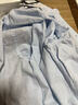TOMMY JEANS【棉麻混紡】25春夏新款男裝純色商務(wù)休閑簡(jiǎn)約長(cháng)袖襯衫外套 淡藍色C3Q XS 曬單實(shí)拍圖