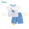 迪士尼寶寶（Disney Baby）童裝男童短袖套裝唐老鴨卡通套裝舒適透氣24年夏新品 藍(lán)白 110 曬單實(shí)拍圖
