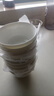 玉蝶景德鎮(zhèn)骨瓷家用米飯碗中式小湯碗面碗小清新創(chuàng)意陶瓷碗金鐘碗 4.5英寸愛麗絲金鐘碗10個 曬單實拍圖