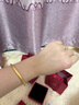 中國珠寶（Sino gem）古法黃金素圈手鐲女純足金鐲子2026新年情人節禮物送女友老婆媽媽 足金手鐲+品牌禮盒 58圈(約15.2g）半實(shí)心 曬單實(shí)拍圖