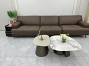 顧家家居（KUKA）【全皮】意式高定加厚頭層牛皮沙發(fā)羽毛填充大坐深客廳布拉格8809 加厚全皮【熱巧咖】三人位2.96m 曬單實(shí)拍圖
