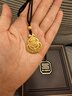 周大福傳承禮物傳承足金黃金吊墜寓意福祿同安F225264(工費:1720計價)禮盒 足金 約14.72g 曬單實拍圖