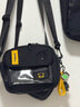 魅族（meizu）斜挎包單肩包男包 港風(fēng)小包斜肩 郵差包胸包 大學(xué)生腰包輕奢 魅族熊貓掛件 曬單實(shí)拍圖
