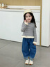 G. DUCKKIDS女童褲子女寶寶牛仔褲秋季兒童秋裝2025新款長褲小女孩直筒褲洋氣 草莓 100 曬單實(shí)拍圖