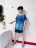 兒童足球服套裝女童緊身衣運動服速干衣訓(xùn)練服男童羽毛球服四件套 23寶藍色四件套 關(guān)注送襪子 找客服 140 （26尺130-140cm）60斤左右 曬單實拍圖