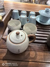 胖東來汝窯功夫茶具一壺二杯家用單人泡茶一人茶具茶壺茶杯禮盒 汝窯不慌西施壺兩杯 曬單實(shí)拍圖
