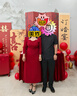 藍(lán)語(yǔ)大碼胖mm氣質(zhì)方領(lǐng)紅色訂婚連衣裙2024秋褶皺顯瘦a字裙 紅色 2XL 【建議140-160斤】 曬單實(shí)拍圖