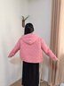 波司登輕薄羽絨服女短款90絨連帽菱格保暖外套B250135316 曬單實(shí)拍圖
