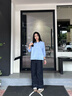 佐敘女裝2025春季新款牛仔褲高腰九分直筒闊腿褲褲子女小個子寬松顯瘦 深藍(lán)色 常規(guī) 當(dāng)/次日達(dá) M 【建議95-113斤】 曬單實(shí)拍圖