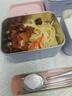 PAKCHOICE保溫飯盒上班族可微波加熱不銹鋼飯盒便當(dāng)盒大容量多層便攜保溫桶 曬單實拍圖
