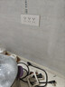 德力西（DELIXI）118型帶開(kāi)關(guān)插座白色CD601中號(hào)154型專用三位3官方家用墻壁大面板 十五孔（15孔九孔9孔三插電源） 官網(wǎng)長(zhǎng)方形電視墻廚房聯(lián)排插暗裝 曬單實(shí)拍圖