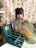 皇恩兒童手鏈早教益智串珠手工diy材料古風(fēng)首飾盒小女孩6生日禮物玩具 【三層高檔禮盒】500國風(fēng)串珠 曬單實(shí)拍圖