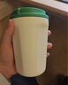 網(wǎng)易嚴(yán)選咖啡杯隨手杯 一杯三飲 陶瓷內(nèi)膽密封防漏 保溫保冷 保溫咖啡杯-沒焦綠 370ml 曬單實拍圖