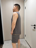 雅鹿夏天無袖睡衣男款冰絲背心莫代爾短褲夏季簡(jiǎn)約2025新款男士家居服 NSANM-12030 XL (建議125-150斤) 曬單實(shí)拍圖