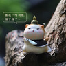 妖嬈貓貓咪桌面擺件辦公室女孩生日禮物女生高級(jí)感送女朋友實(shí)用文創(chuàng)禮品 故宮御貓一套四只+精美禮盒 曬單實(shí)拍圖