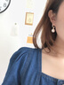 LAST KISS輕奢大珍珠耳環(huán)長(zhǎng)款女氣質(zhì)名媛耳扣高級(jí)感時(shí)尚銀針耳墜母親節(jié)禮物 大珍珠耳環(huán) 曬單實(shí)拍圖