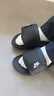 耐克女子輕便拖鞋室內一字拖緩震NIKE OFFCOURT ADJUST DV1033 002黑/白色/黑 42 曬單實(shí)拍圖