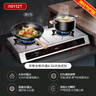 華帝（VATTI）國家補(bǔ)貼家用不銹鋼臺(tái)式燃?xì)庠?.5kW猛火灶熄火保護(hù)煤氣灶雙灶臺(tái)灶具i10112T【液化氣商品】 曬單實(shí)拍圖