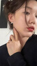 歐陽娜娜同款蝴蝶結(jié)耳環(huán)女簡(jiǎn)約芭蕾風(fēng)設(shè)計(jì)感s925銀針耳釘耳扣耳飾 耳環(huán)一對(duì) 曬單實(shí)拍圖