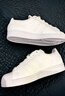 adidas NIZZA PLATFORM厚底增高運動(dòng)帆布鞋男女阿迪達斯三葉草   白   36.5 曬單實(shí)拍圖