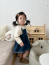 幼歌（YOUGE）嬰幼兒甜美百搭外穿牛仔背帶裙女童2025新款寬松裙子潮 牛仔藍 90 cm 曬單實拍圖