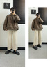 波司登（BOSIDENG）2025新款輕薄羽絨服女短款立領(lǐng)90絨寬松休閑保暖外套B250135304 砂礫棕|7B51 S 160/84A 體重約100-110斤 曬單實(shí)拍圖