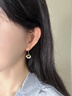 締晶和田玉耳釘輕奢珍珠耳環(huán)女2025年新款耳墜耳飾生日禮物送女友老婆E1551 和田玉碧玉耳環(huán)【禮盒裝】 曬單實(shí)拍圖