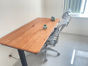 小半家具電動(dòng)升降桌實(shí)木小戶型居家辦公桌原木電腦桌可調(diào)節(jié)角度書桌 風(fēng)間升降桌1.5m 曬單實(shí)拍圖