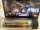 天喜（TIANXI）玻璃杯雙層加厚水杯男女帶茶隔泡茶養(yǎng)生杯黑色420ml老師禮物 曬單實(shí)拍圖