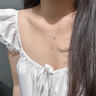 LAAs925星月流蘇鎖骨鏈磨砂輕奢小眾設計夏日送女友老婆生日禮物 曬單實(shí)拍圖