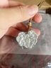 足銀9999牡丹花吊墜描金新中式國風(fēng)雙面精致百搭純銀項鏈女送禮物 牡丹款約19克 曬單實拍圖
