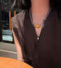 瑞諾黃金富甲一方白水晶項(xiàng)鏈女新款999足金盤纏串生日禮物送女友 勿拍/精美包裝定金 曬單實(shí)拍圖