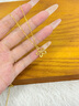 中國黃金（CHINA GOLD）黃金項鏈女足金太陽(yáng)花吊墜生日禮物送女友老婆結婚紀念實(shí)用禮物送 精美禮盒品【請勿拍】 曬單實(shí)拍圖