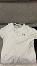 安德瑪（UNDERARMOUR）【張志磊同款】Vanish Elite男子訓(xùn)練運(yùn)動(dòng)透氣短袖T恤1382799 灰白色100 M 曬單實(shí)拍圖